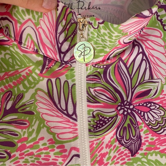 Stella Parker Golf Collection Long Sleeve Floral Pattern Dress - XL - Lilac - Picture 7 of 11